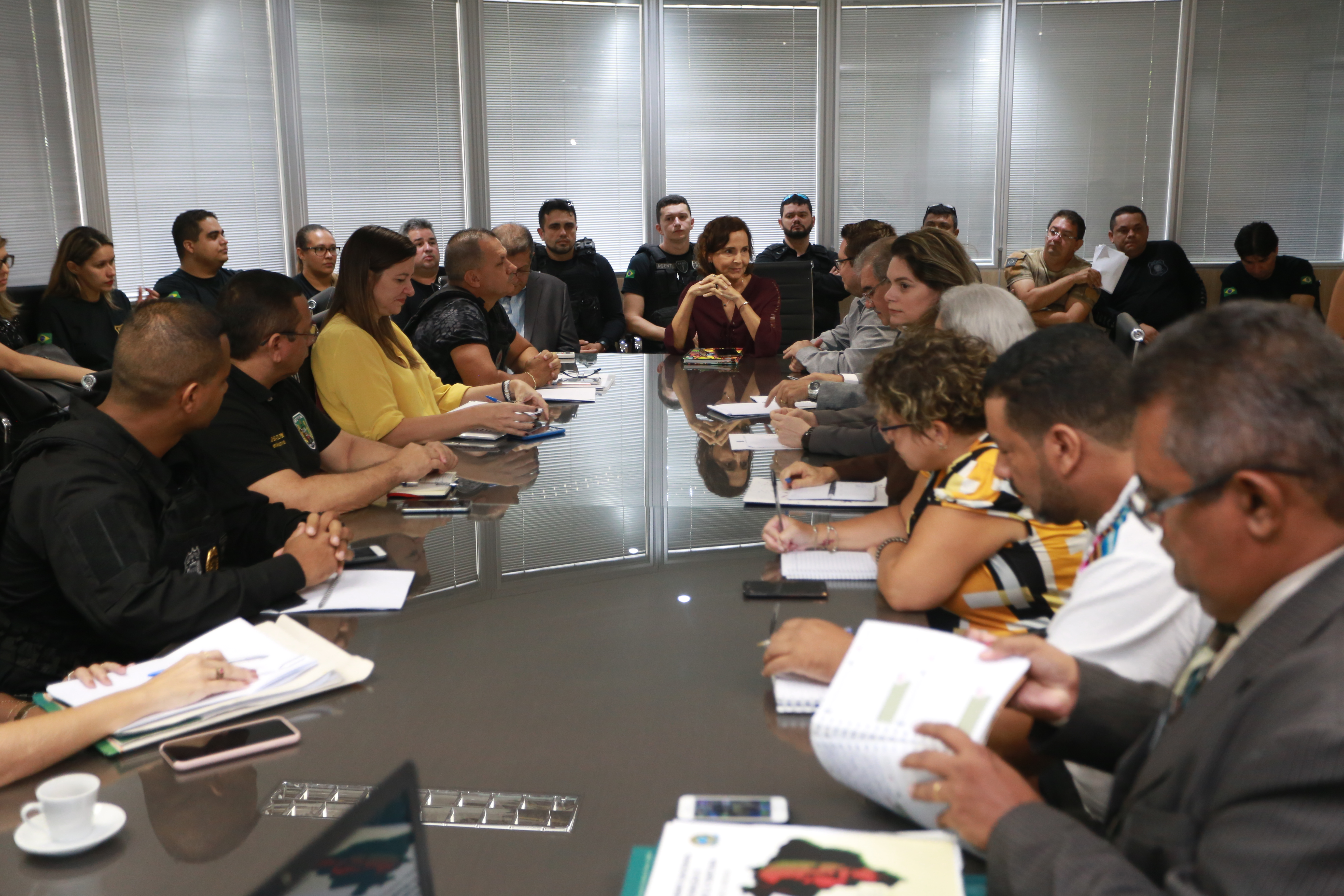 Izolda Cela recebe presidente da CNDH para tratar sobre o sistema penitenciário