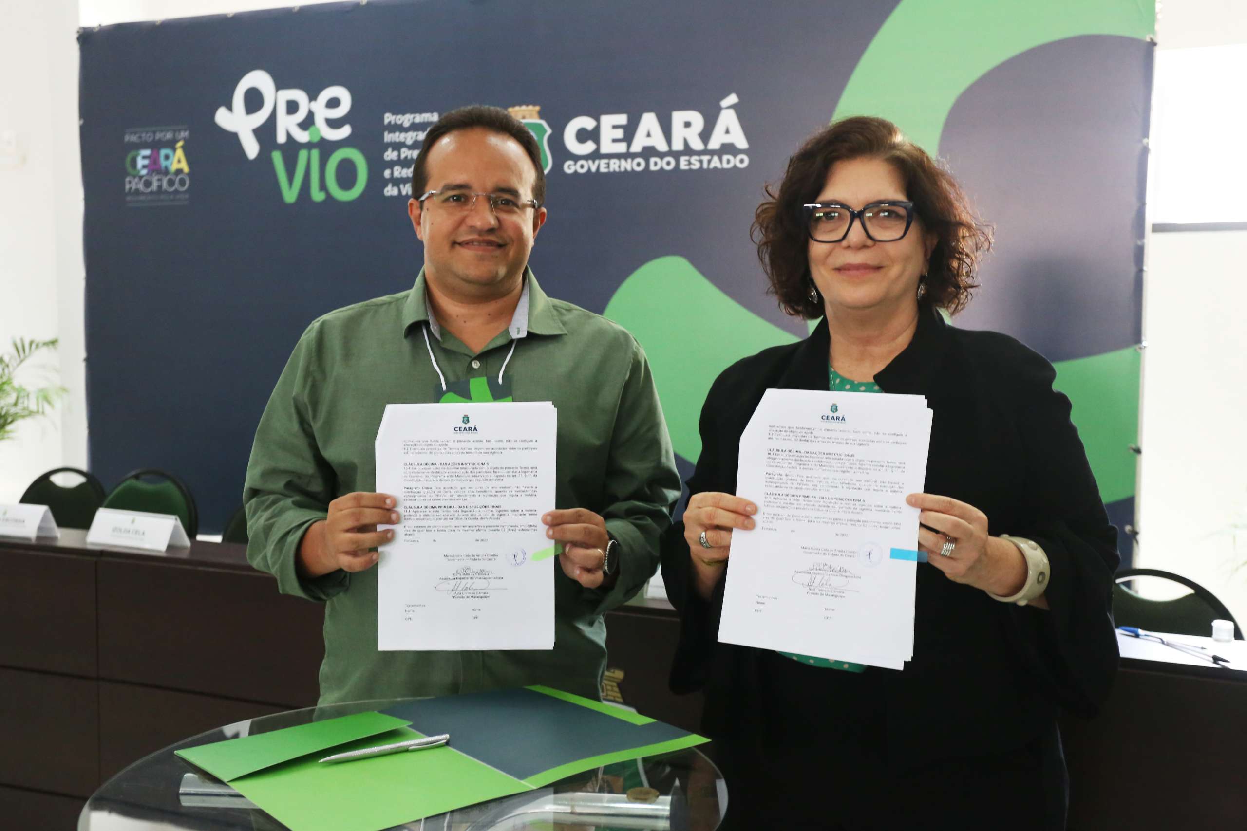 PReVio: Prefeitos dos municípios atendidos assinam termo de cooperação com Governo do Ceará