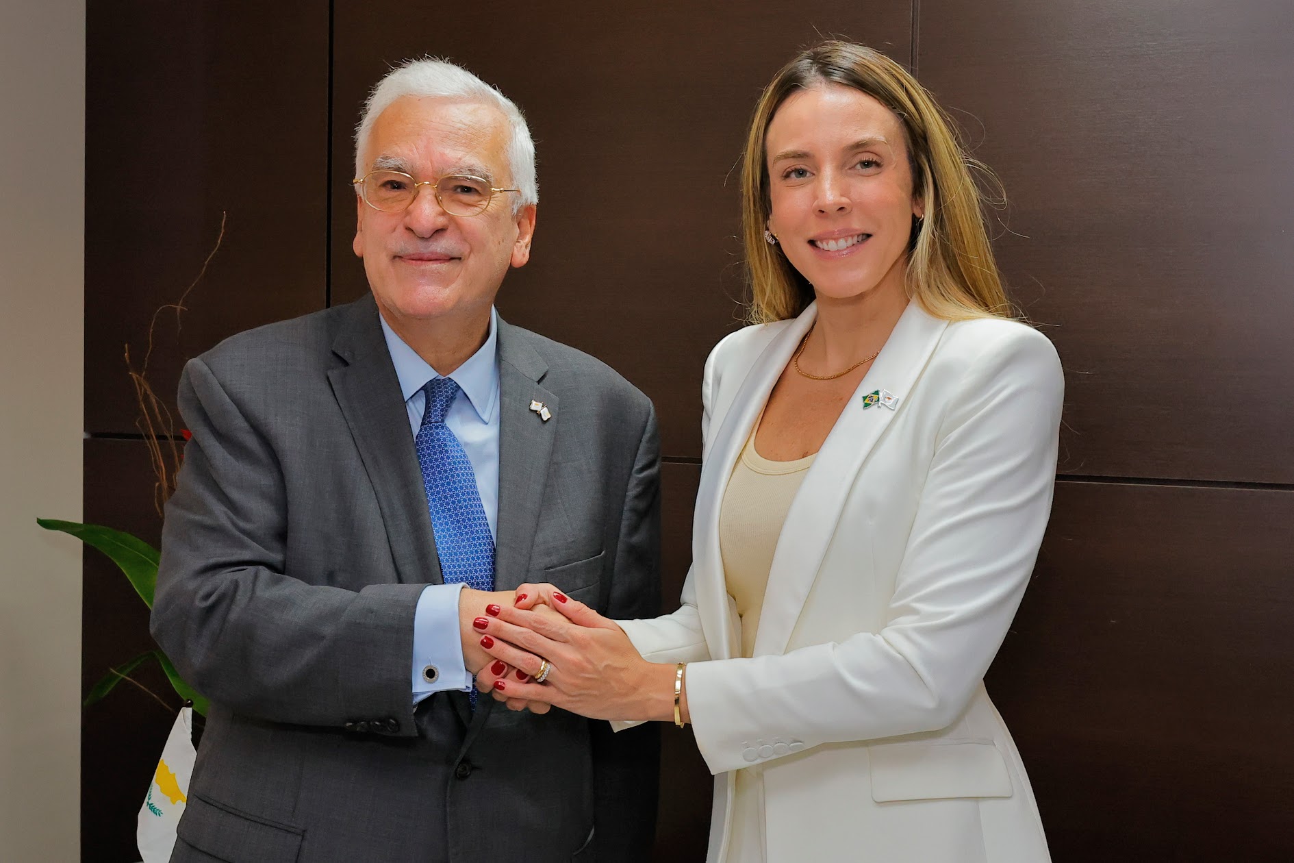 Vice-governadora do Ceará recebe embaixador do Chipre no Brasil